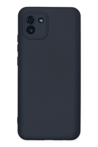 Samsung Galaxy A03 Kılıf Nano içi Kadife Silikon - Lacivert