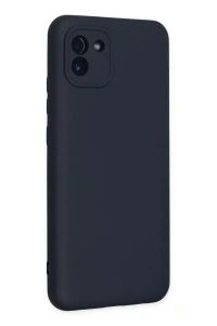 Samsung Galaxy A03 Kılıf Nano içi Kadife Silikon - Lacivert
