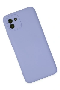 Samsung Galaxy A03 Kılıf Nano içi Kadife Silikon - Lila