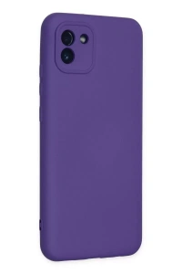 Samsung Galaxy A03 Kılıf Nano içi Kadife Silikon - Mor