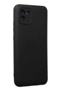 Samsung Galaxy A03 Kılıf Nano içi Kadife Silikon - Siyah