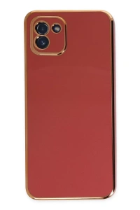 Samsung Galaxy A03 Kılıf Volet Silikon - Kırmızı