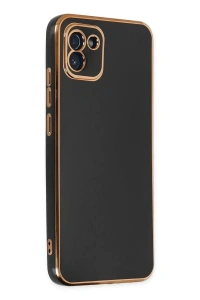 Samsung Galaxy A03 Kılıf Volet Silikon - Siyah