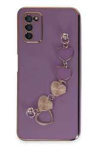 Samsung Galaxy A03S Kılıf Esila Silikon - Mor