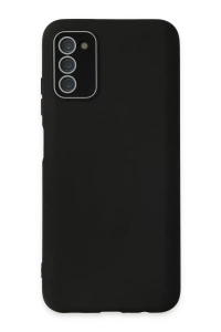 Samsung Galaxy A03S Kılıf Lansman Glass Kapak - Siyah