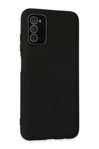 Samsung Galaxy A03S Kılıf Lansman Glass Kapak - Siyah