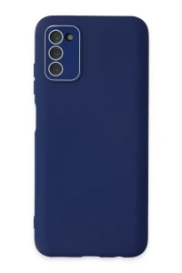 Samsung Galaxy A03S Kılıf Lansman Glass Kapak - Sky Blue