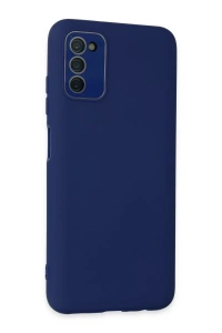 Samsung Galaxy A03S Kılıf Lansman Glass Kapak - Sky Blue