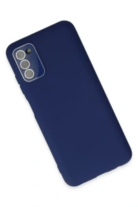 Samsung Galaxy A03S Kılıf Lansman Glass Kapak - Sky Blue