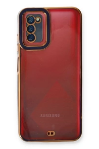 Samsung Galaxy A03S Kılıf Liva Lens Silikon - Mavi