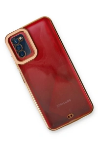 Samsung Galaxy A03S Kılıf Liva Lens Silikon - Rose