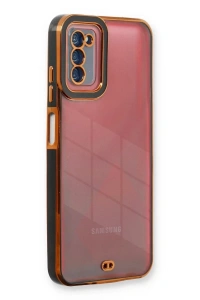 Samsung Galaxy A03S Kılıf Liva Lens Silikon - Siyah