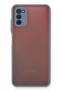 Samsung Galaxy A03S Kılıf Montreal Silikon Kapak - Gri