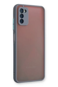 Samsung Galaxy A03S Kılıf Montreal Silikon Kapak - Gri