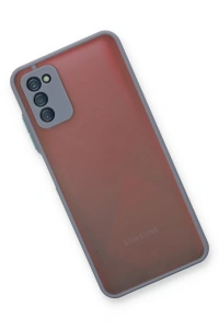 Samsung Galaxy A03S Kılıf Montreal Silikon Kapak - Gri