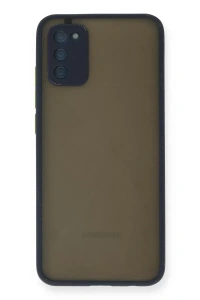 Samsung Galaxy A03S Kılıf Montreal Silikon Kapak - Lacivert