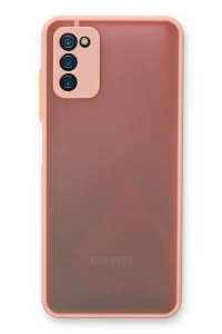 Samsung Galaxy A03S Kılıf Montreal Silikon Kapak - Pembe