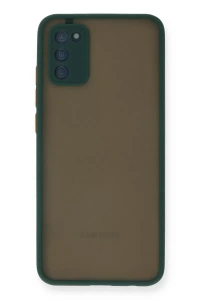 Samsung Galaxy A03S Kılıf Montreal Silikon Kapak - Yeşil
