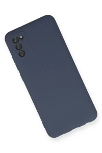 Samsung Galaxy A03S Kılıf Nano içi Kadife Silikon - Gri