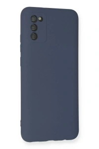 Samsung Galaxy A03S Kılıf Nano içi Kadife Silikon - Gri