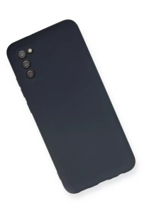 Samsung Galaxy A03S Kılıf Nano içi Kadife Silikon - Lacivert