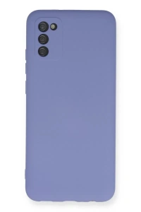 Samsung Galaxy A03S Kılıf Nano içi Kadife Silikon - Lila