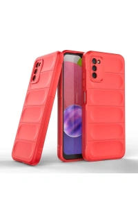 Samsung Galaxy A03S Kılıf Optimum Silikon - Kırmızı