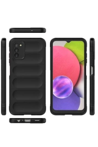Samsung Galaxy A03S Kılıf Optimum Silikon - Siyah