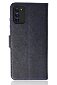 Samsung Galaxy A03S Kılıf Trend S Plus Kapaklı Kılıf - Lacivert
