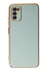 Samsung Galaxy A03S Kılıf Volet Silikon - Açık Yeşil