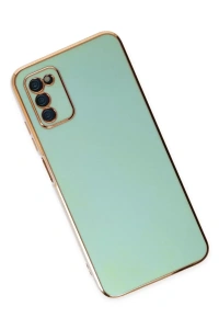Samsung Galaxy A03S Kılıf Volet Silikon - Açık Yeşil
