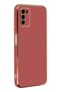 Samsung Galaxy A03S Kılıf Volet Silikon - Kırmızı