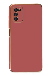 Samsung Galaxy A03S Kılıf Volet Silikon - Kırmızı