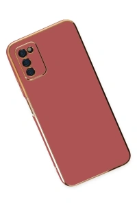 Samsung Galaxy A03S Kılıf Volet Silikon - Kırmızı
