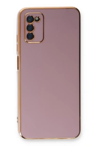 Samsung Galaxy A03S Kılıf Volet Silikon - Mor