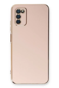Samsung Galaxy A03S Kılıf Volet Silikon - Pembe