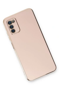 Samsung Galaxy A03S Kılıf Volet Silikon - Pembe