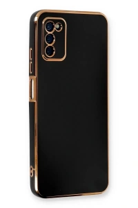 Samsung Galaxy A03S Kılıf Volet Silikon - Siyah