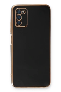 Samsung Galaxy A03S Kılıf Volet Silikon - Siyah