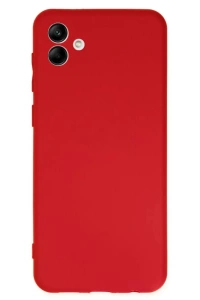 Samsung Galaxy A04 Kılıf First Silikon - Kırmızı