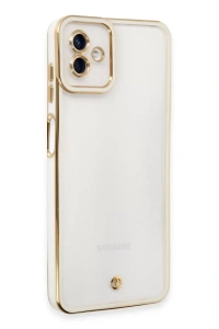 Samsung Galaxy A04 Kılıf Liva Lens Silikon - Beyaz