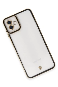 Samsung Galaxy A04 Kılıf Liva Lens Silikon - Siyah