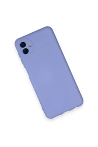 Samsung Galaxy A04 Kılıf Nano içi Kadife Silikon - Lila