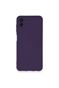 Samsung Galaxy A04 Kılıf Nano içi Kadife Silikon - Mor