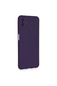 Samsung Galaxy A04 Kılıf Nano içi Kadife Silikon - Mor