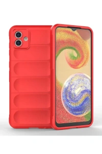 Samsung Galaxy A04 Kılıf Optimum Silikon - Kırmızı