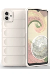 Samsung Galaxy A04 Kılıf Optimum Silikon - Krem