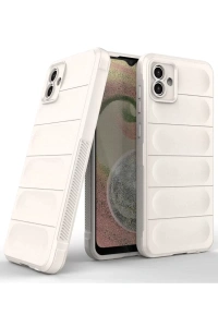 Samsung Galaxy A04 Kılıf Optimum Silikon - Krem