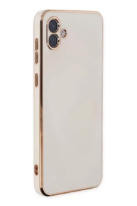 Samsung Galaxy A04 Kılıf Volet Silikon - Beyaz