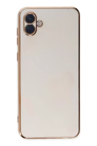 Samsung Galaxy A04 Kılıf Volet Silikon - Beyaz